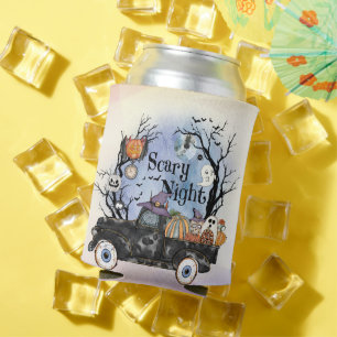 Halloween Scary Night Can Cooler