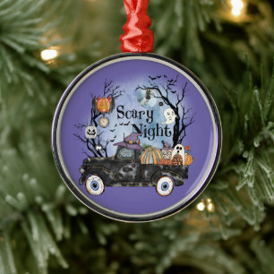 Halloween Scary Night Metal Tree Decoration