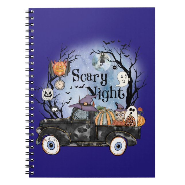 Halloween Scary Night Notebook (Front)