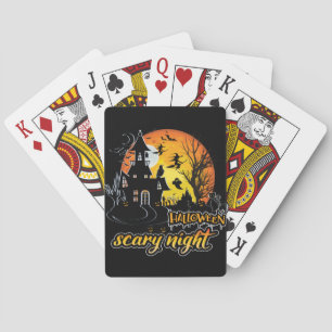 Halloween Scary Night Playing Cards