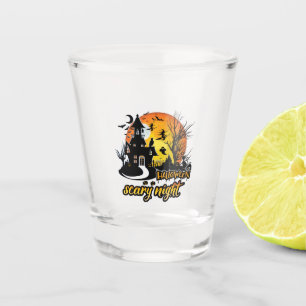 Halloween Scary Night Shot Glass