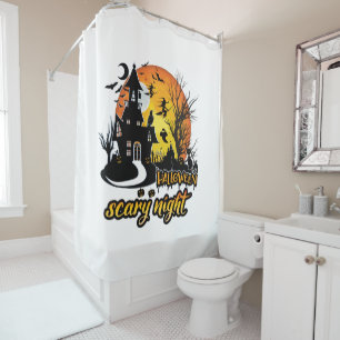 Halloween Scary Night Shower Curtain
