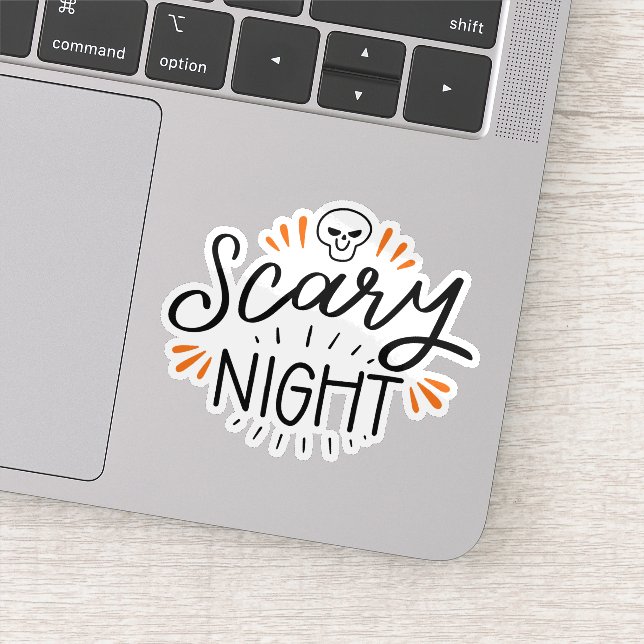 Halloween scary night spooky sticker (Detail)