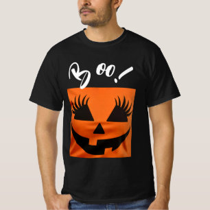 Halloween Scary Orange Jack-O-Lantern Custom Boo T-Shirt