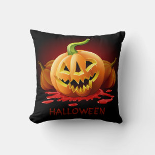 Halloween Scary Pumpkin - Customise Cushion