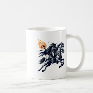 Halloween Scary Pumpkin Headless Horseman Coffee Mug