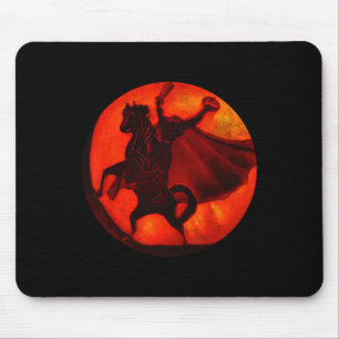 Halloween scary pumpkin headless horseman JackOLan Mouse Mat