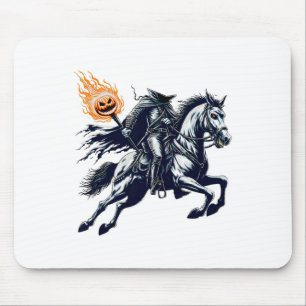 Halloween Scary Pumpkin Headless Horseman  Mouse Mat