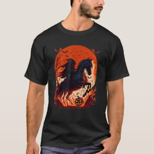 Halloween Scary Pumpkin Headless Horseman T-Shirt