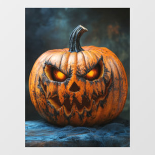 Halloween Scary Pumpkin Window Cling