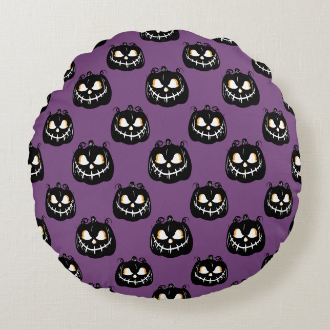 Halloween Scary Pumpkins Pillow (Front)