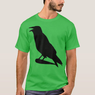 Halloween Scary Raven Crow Bird Spooky T-Shirt