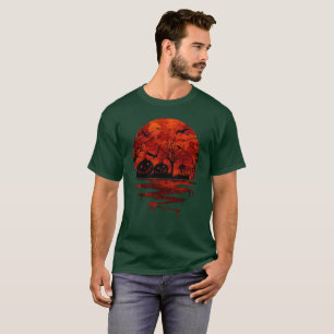 HALLOWEEN SCARY RED MOON T-Shirt