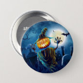Halloween Scary Scene (5) Pumpkin All Options 7.5 Cm Round Badge (Front & Back)