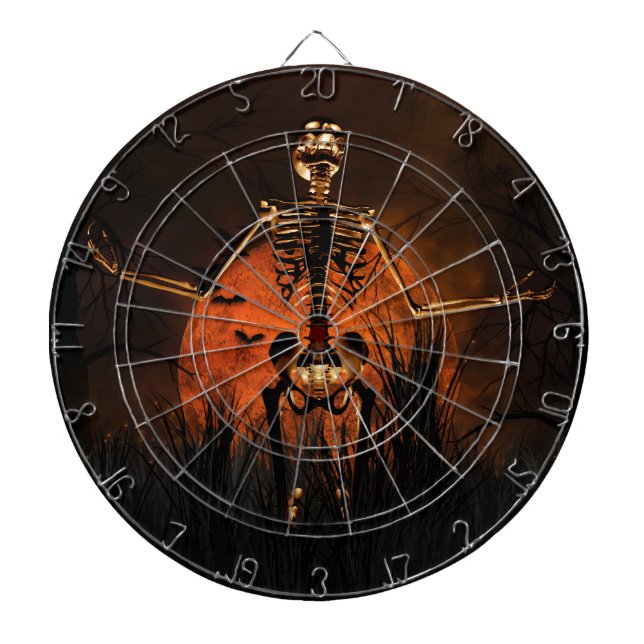Halloween, Scary Skeleton Dartboard (Front)