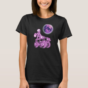 Halloween Scary Skeleton Ghost Riding Monster Truc T-Shirt