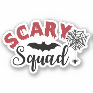 Halloween Scary Squad Spider Web Bat
