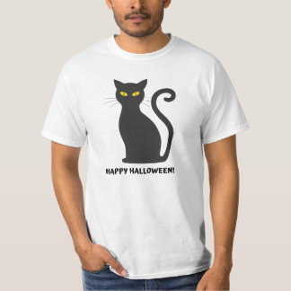 Halloween Scary Witch's Black Cat T-Shirt