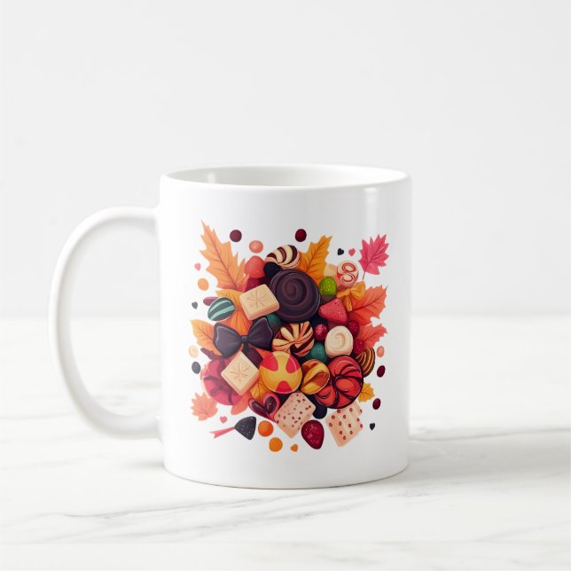 Halloween scene coffee mug (Left)