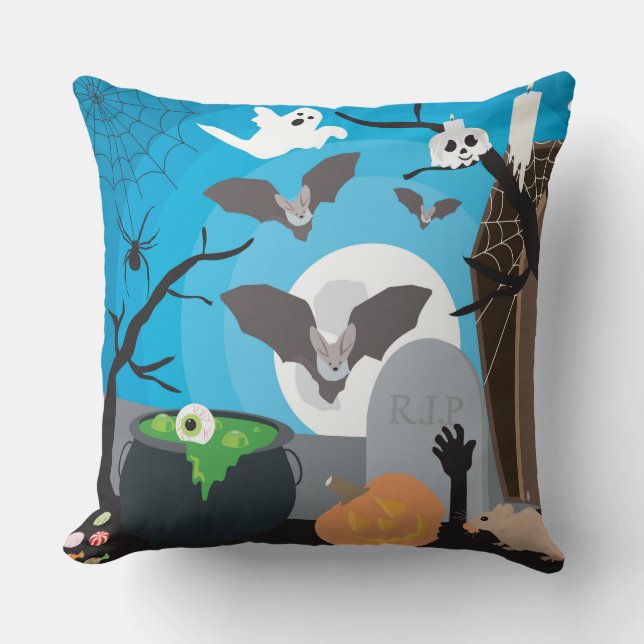 Halloween Scene Cushion (Front)