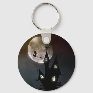 Halloween Scene Key Ring