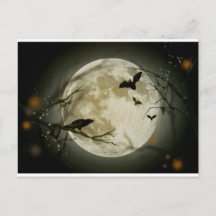 Halloween Scene Postcard