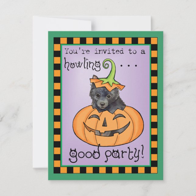 Halloween Schipperke Card (Front)