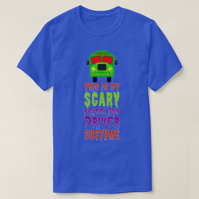 Halloween School Bus Driver Costume 1 T-Shirt (Design Front)