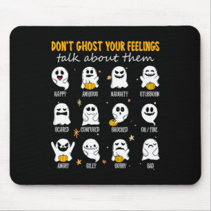 Halloween School Counsellor Don't Ghost Your Feeli Mouse Mat