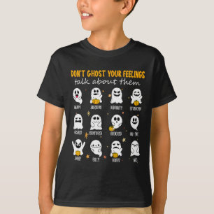 Halloween School Counsellor Don't Ghost Your Feeli T-Shirt