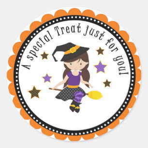 Halloween School Treat Party Gift Tag Stickers