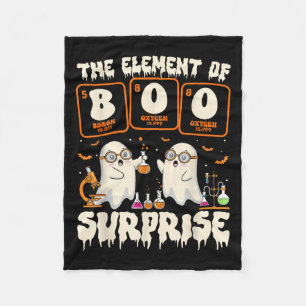 Halloween Science Ghost Teacher The Element Of Sur Fleece Blanket