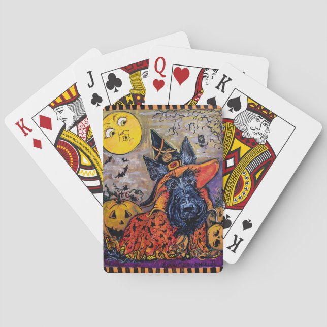 Halloween Scottie Playing Cards (Back)