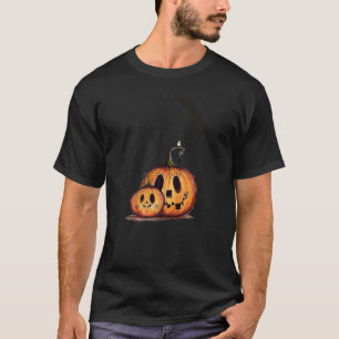 Halloween Scray Pumpkin Face Halloween Night Party T-Shirt
