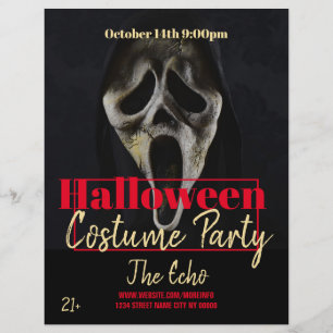 Halloween Scream Horror Costume Party Event Flyer