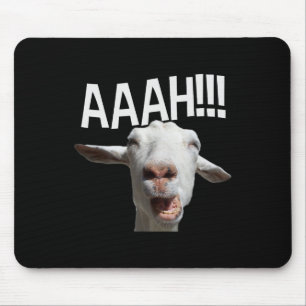 Halloween Screaming Goat Aaah!!! Fun Crazy Goat Pr Mouse Mat