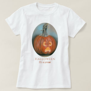 Halloween Screaming Jack O Lantern Pumpkin Pastel T-Shirt