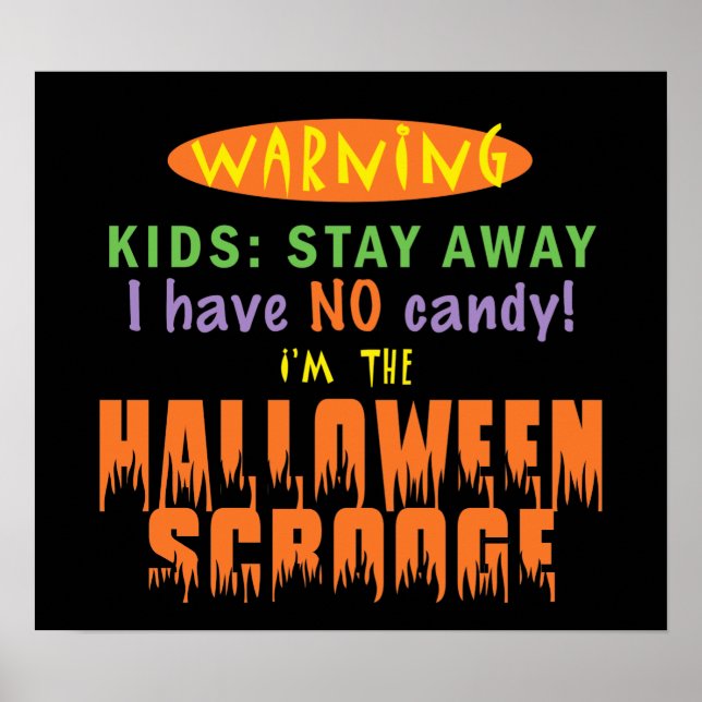 HALLOWEEN SCROOGE POSTER (Front)
