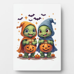 Halloween Sea Turtle Ghost Turtles T-Shirt Plaque