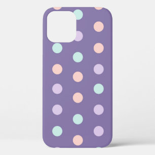 Halloween seamless pattern with polka dots isolate iPhone 12 case