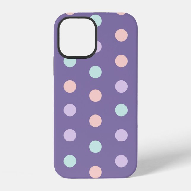 Halloween seamless pattern with polka dots isolate iPhone case (Back)