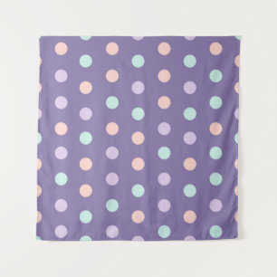 Halloween seamless pattern with polka dots isolate tapestry