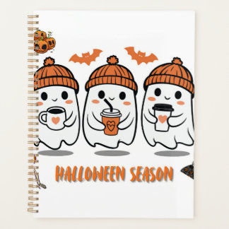 Halloween season – cute ghost coffee planner