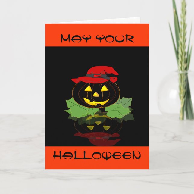 Halloween Seeing Double Greeting Card (Front)