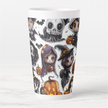 Halloween Series Digital Art Latte Mug