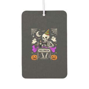 Halloween Sewing Skeleton Spooky Ghost Pumpkin Sew Car Air Freshener