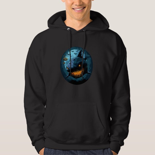 Halloween Shark Costume for Adults and Kids Hoodie (Front)
