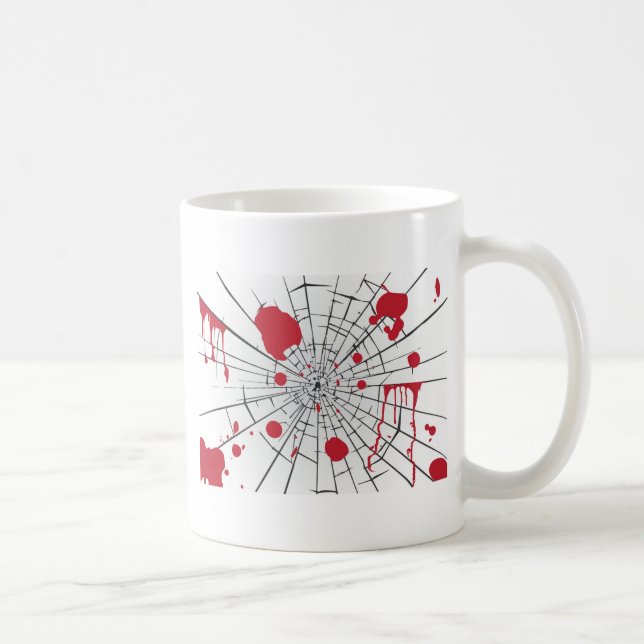 halloween shattered glass coffee mug (Right)