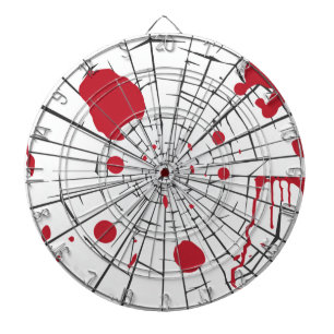 halloween shattered glass dartboard