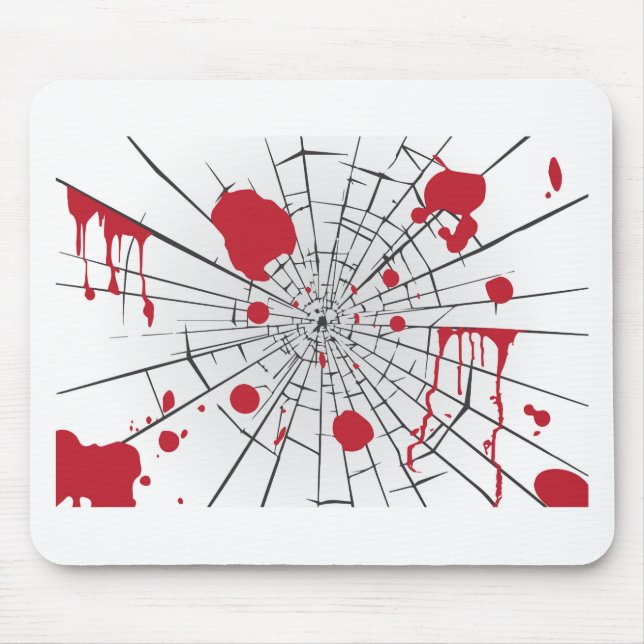 halloween shattered glass mouse mat (Front)